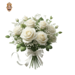 14 Rose Korean Bouquet White Rose