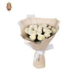 7 Rose Bouquet with Gypso White Rose