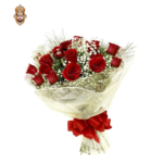4 Daisy + 8 Red Rose Bouquet